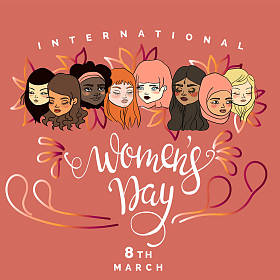 不同的妇女群体的插图图片