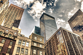 美国纽约市曼哈顿天际线图片