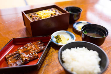 在與日本海鮮碗鰻魚(yú)飯