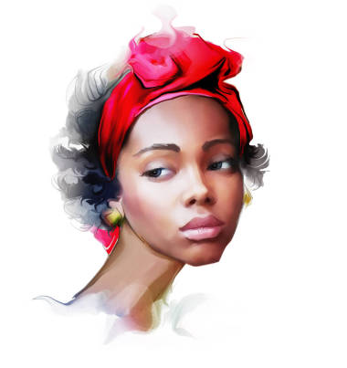  美丽的女人望着远方 图片