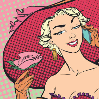 漂亮的复古构成模型的大帽子