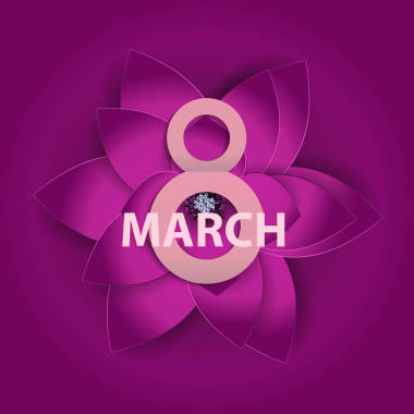 海報(bào)國際快樂婦女的天 3 月 8 日花問候 c
