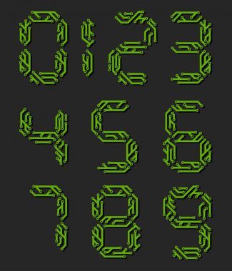 數(shù)字電路板上