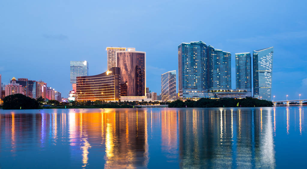 夜间澳门城市图片