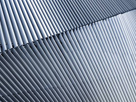 钢结构模式的体系结构细节门面现代建筑