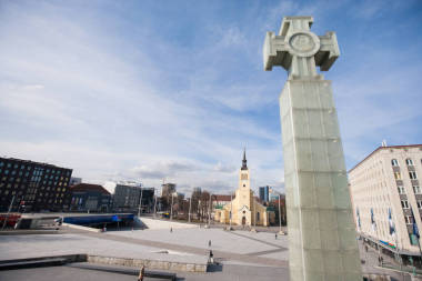 在自由廣場的自由紀念碑