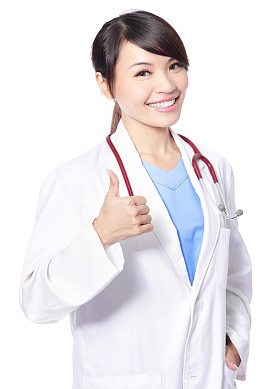 女医生出现了大拇指