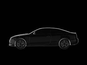 现代新的黑金属轿车 car.3d 渲染