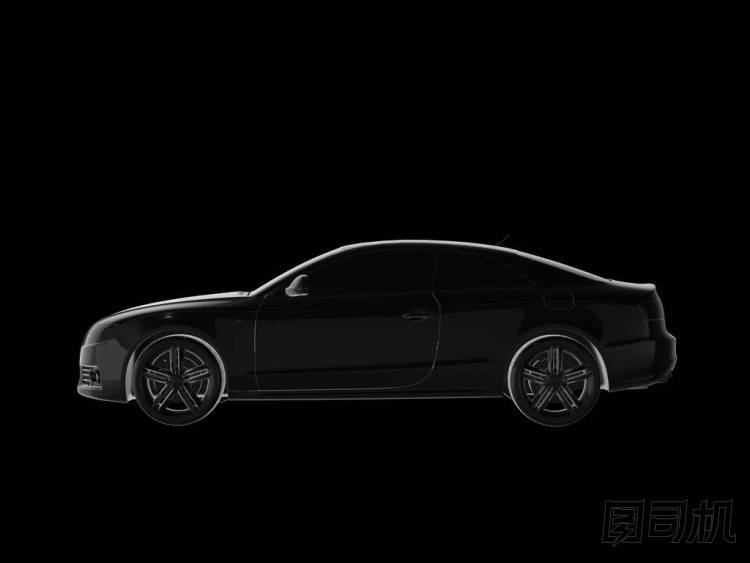 現(xiàn)代新的黑金屬轎車 car.3d 渲染