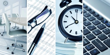 办公室概念拼贴画