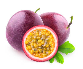 孤立的 maracuya 水果
