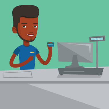 收銀員結(jié)賬時(shí)持有信用卡