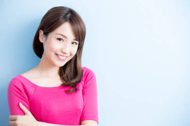 微笑的美麗女人