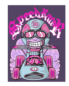 卡通赛车海报 2图片