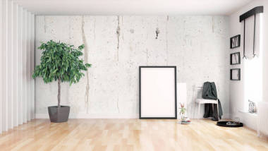 現(xiàn)代明亮的室內(nèi)。3d 渲染