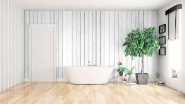 現(xiàn)代明亮的室內(nèi)。3d 渲染