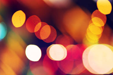 街頭輕散景圖片