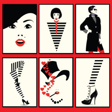 時(shí)尚女人、 鞋、 風(fēng)格波普藝術(shù)的雙腿