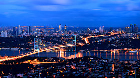 bhosphorus 桥土耳其伊斯坦布尔