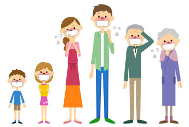 身體狀況不良的家庭照片