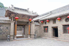 山西中国-2015 年 8 月 29 日︰ Dayuan(Folk Museum) 谷城。山西省临汾市著名的历史古迹