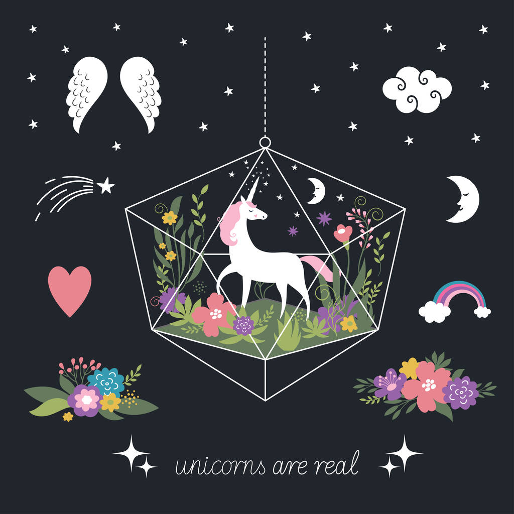 独角兽的童话故事背景图片 独角兽的童话故事背景图片