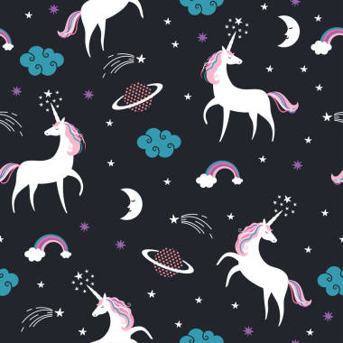 独角兽的童话故事背景图片