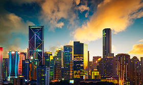 吉隆坡市日落图片