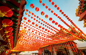 天后宫的红灯笼图片