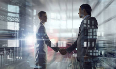 很高興遇到你的另一半。混合媒體