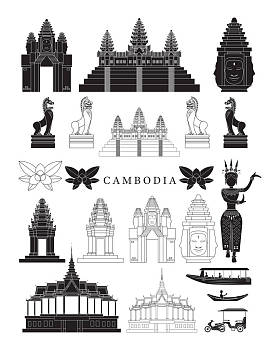 柬埔寨的地标和文化对象集