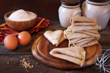 布列塔尼的蕎麥煎餅圖片