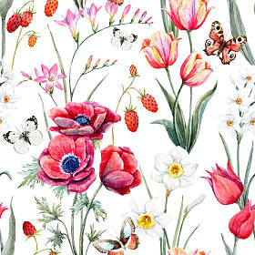 水彩花卉图案图片