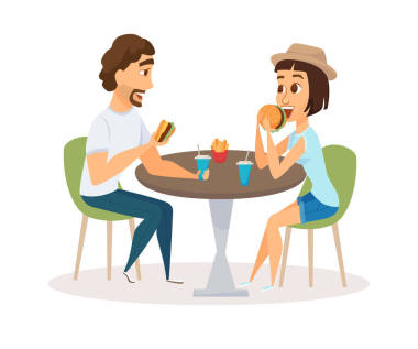 吃对幸福的夫妻图片