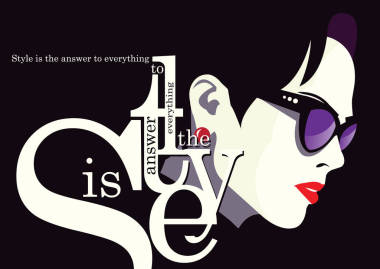 波普藝術(shù)風(fēng)格的時(shí)尚女人.圖片