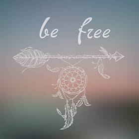 民族箭头、 羽毛、 捉。波西米亚风格。自由概念