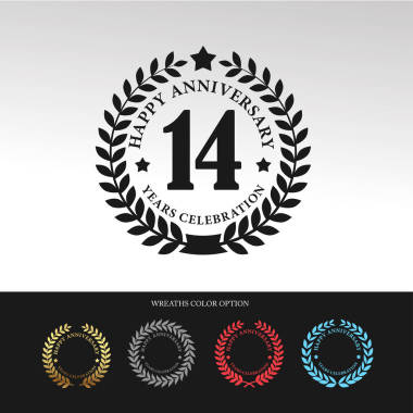 黑月桂花环 14 周年照片