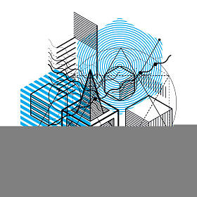 等距网格形状和数字图片