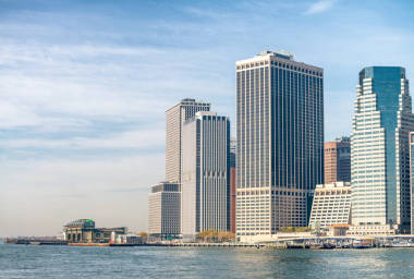 曼哈頓下城建筑物在秋天圖片