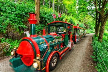 在卑爾根，挪威的小火車