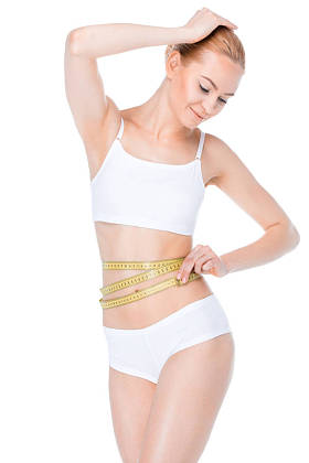 测量卷尺的女人