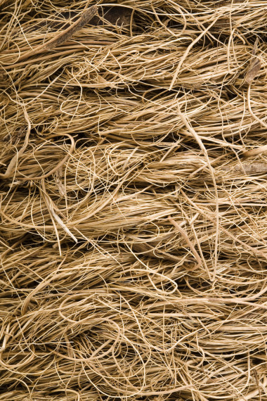 從椰子纖維粗的棕繩