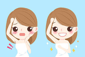 脱毛器的女人照片