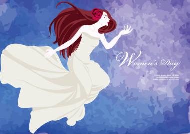 妇女一天插图海报设计图片