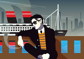 一根烟，时髦的人.图片