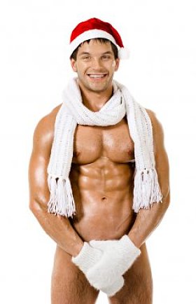 性感男人圣诞老人