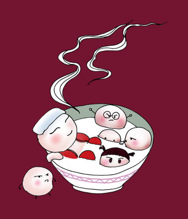 花灯节插画设计