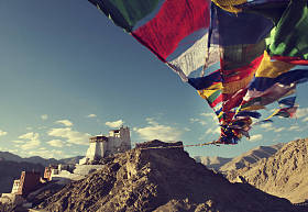 在 khardungla，印度的标志