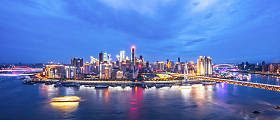 城市景观和重庆夜景图片