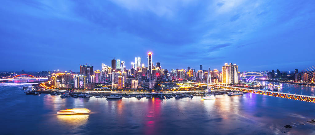 城市景观和重庆夜景图片